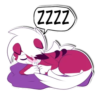 😴 a2463d3f ZZZZ dormire, zzz, carino, animale, cartone animato, sonno, cane whatsapp sticker
