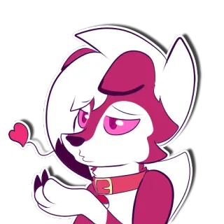 😻 df96b0a7 carino, animale, cartone animato, cane, amore, cuore whatsapp sticker