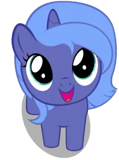 😄 3c4fca3c Luna My Little Pony kartun, poni, kuda, imut, binatang, fantasi telegram sticker