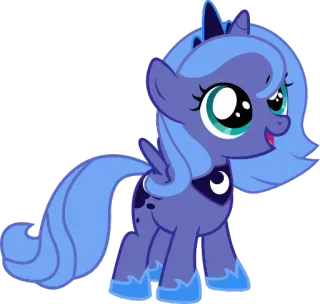 😊 3d9938e6 Princess Luna My Little Pony Poni, Kartun, Lucu, Binatang, Princess Luna, My Little Pony, Magis, Unicorn telegram sticker