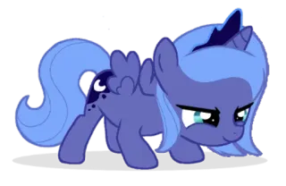 😏 cab03cb4 Luna My Little Pony My Little Pony, Luna, kartun, poni, persahabatan, unicorn telegram sticker