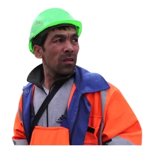 😒 c3c58b42 노동자, 건설, 헬멧, 안전, 직원 telegram sticker