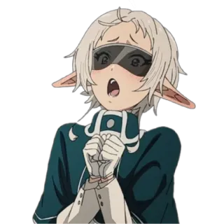 😳 8e0e86de Anime, Elf, Postać, Fantasy telegram sticker