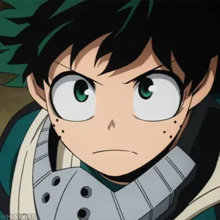 🟦 0f03175f Izuku Midoriya My Hero Academia 动漫, 角色, 漫画, 英雄, 绿谷出久 telegram sticker