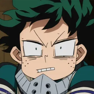 🟩 112d870f Deku My Hero Academia Deku, 绿谷出久, 我的英雄学院, 动漫, 卡通, 角色 telegram sticker