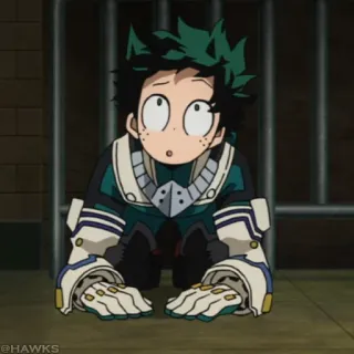 🟩 40f7b722 Izuku Midoriya My Hero Academia @HAWKS 动漫, 漫画, 我的英雄学院, 绿谷出久, Deku, 英雄, 卡通 telegram sticker