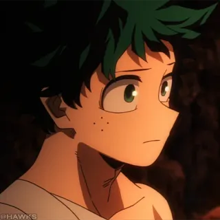 🟧 85092fc4 Izuku Midoriya My Hero Academia 动漫, 我的英雄学院, 绿谷出久, Deku, 漫画, 英雄 telegram sticker