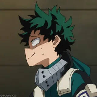 🟩 cbdabf88 Izuku Midoriya My Hero Academia 动漫, 我的英雄学院, 绿谷出久, 德久, 漫画, 角色 telegram sticker