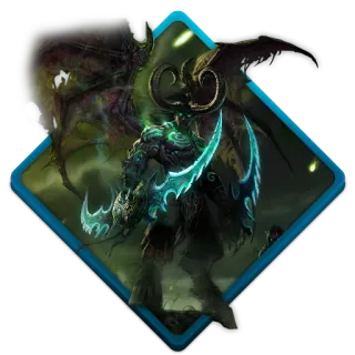 😐 46726ad8 Illidan Stormrage World of Warcraft demon, warcraft, illidan, stormrage, ostrza whatsapp sticker