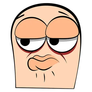 😒 24121263 Kartun, Muka lucu, Humor, Ekspresi, Konyol, Karakter whatsapp sticker