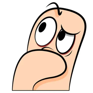 🤔 561a043a kartun, konyol, lucu, karakter, komik whatsapp sticker