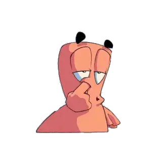 💬 f5569976 Cartoon, Figur, Finger, Nase, albern, lustig, doof whatsapp sticker