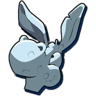 ๐ด 7dd8b5f2 donkey, animal, cartoon, mammal, illustration, sticker telegram sticker
