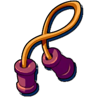 ๐ 9ba66c56 jump rope, exercise, fitness, cartoon, skipping rope telegram sticker