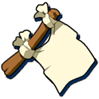 ๐ ef7cdc0a flag, surrender, white flag, peace, negotiation telegram sticker