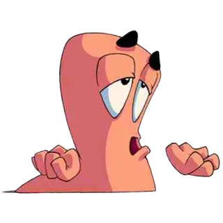 ๐ fb6109bc Earthworm Jim video game, cartoon, worm, earthworm jim, character telegram sticker