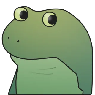 👀 9ceec357 grenouille, animal, dessin animé, amphibien, vert whatsapp sticker