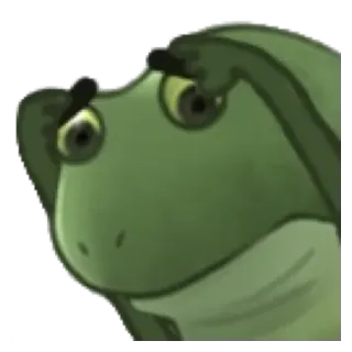 😁 5eddafed 개구리, 양서류, 초록색, 동물, 만화, 밈 telegram sticker