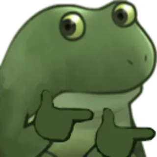 👉 4fe9b545 개구리, 동물, 웃긴, 밈, 손가락 telegram sticker