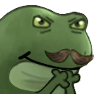 😈 bc0fb12a 개구리, 선글라스, 콧수염, 만화, 동물 telegram sticker