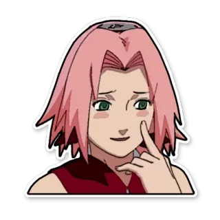 😊 04a34ba4 Sakura Haruno Naruto Сакура, Харуно, Наруто, Аниме, Стикер telegram sticker