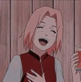 🌟 188b07f4 Sakura Naruto Аниме, Сакура, Наруто, Персонаж, Улыбка telegram sticker