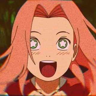 🌟 e9db2d9e Sakura Haruno Naruto аниме, наруто, сакура, харуно, сакура харуно, мультфильм, девушка telegram sticker