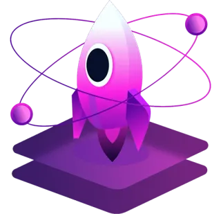 🚀 6f104af5 razzo, spazio, lancio, viola, scienza, astratto, arte digitale telegram sticker