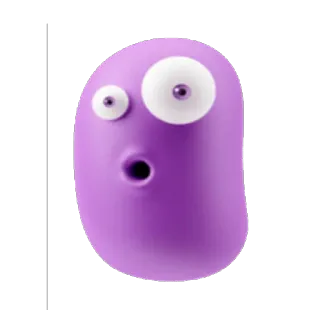 😳 60a80ea8 ungu, gumpalan, kartun, mata, lucu, konyol telegram sticker