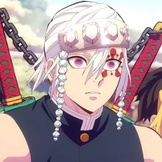 😕 6a3a5836 Tengen Uzui Demon Slayer Anime, Demon Slayer, Tengen Uzui, Spade, Personaggio, Manga telegram sticker