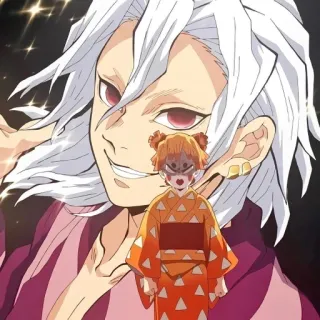 😁 bf66092f Anime, Cartone animato, Personaggio, Illustrazione, Demon Slayer, Zenitsu, Manga telegram sticker