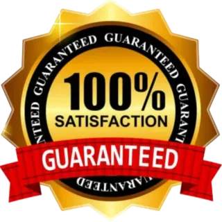 😘 2f225290 GUARANTEED GUARANTEED 100% SATISFACTION garantía, satisfacción, 100%, calidad, sello, oro telegram sticker
