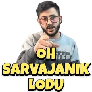 😄 a9fcac06 OH SARVAJANIK LODU telegram sticker