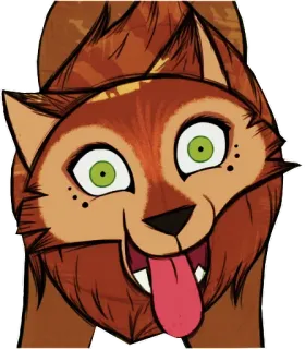 😜 0d7c66ae 만화, 늑대, 동물, 퍼리, 웃긴, 얼빵 telegram sticker