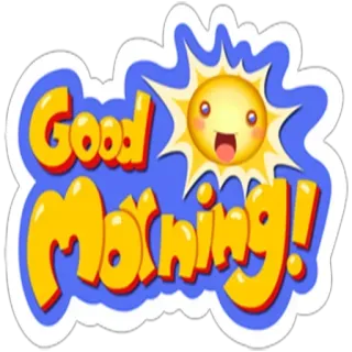 ☀ 6af8289e Good Morning! good morning, sun, greeting, positive, happy, cartoon telegram sticker