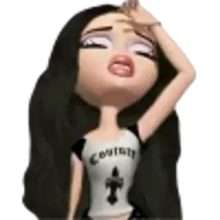 🤩 842d5a7b couture bratz, doll, fashion, cartoon telegram sticker