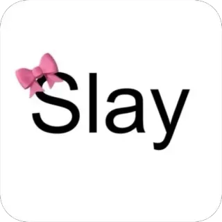 🔥 b91fcca2 Slay slay, pink bow, fashion, girly, motivational, expression telegram sticker