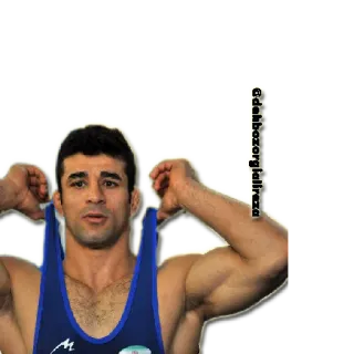 👷 06cc554a wrestler, atleta, sport, fitness, wrestling telegram sticker