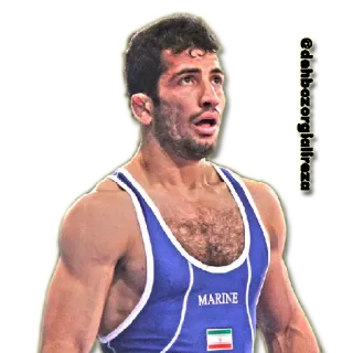 💞 24ae8fc8 edehbazorgjalilreza Lottatore, Atleta, Uomo, Iran, Marine, Sport telegram sticker