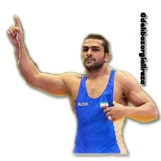 🌴 63127ea5 wrestler, atleta, Iran, bandiera, wrestling telegram sticker