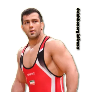 😊 68fd7b09 marine wrestler, sport, atleta, iran telegram sticker