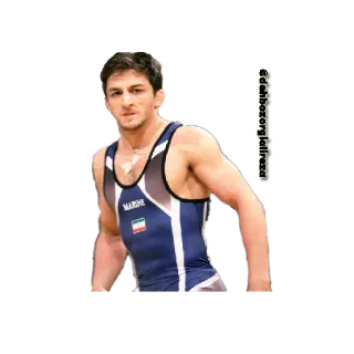 💑 8b8f46ae wrestling, atleta, sport, uniforme, iraniano, competizione telegram sticker