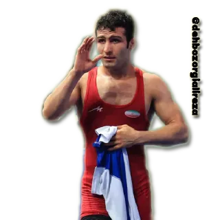 😰 c3fc1ee0 @dehbozorgjallreza lotta, atleta, sport, Iran telegram sticker