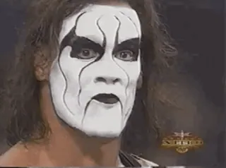 🤼‍♂️ 04f4af75 Sting 레슬러, 스팅, 페이스 페인팅, WCW, WWE telegram sticker