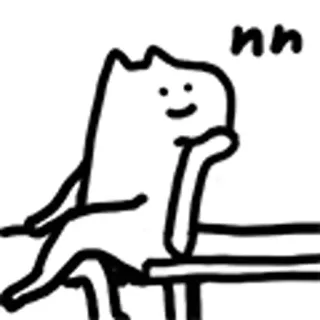 😺 d01b08fe nn mono, gato, animal, kawaii, meme whatsapp sticker