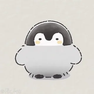 😊 087baa4a @Pix_Fox penguin, binatang, lucu, kartun telegram sticker