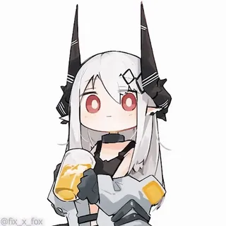 🍺 33af62fa @fix_x_fox Anime, Seni, Imut, Karakter, Kartun telegram sticker