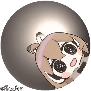 🥳 baa576e0 @fix_x_fox kartun, anime, rubah, binatang telegram sticker