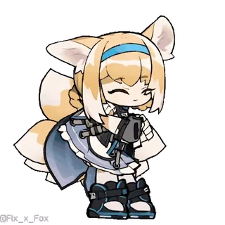 😀 cbb8a7f8 Anime, Manga, Gadis rubah, Lucu, Chibi, Kawaii, Ilustrasi telegram sticker