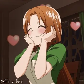 🥰 634d948e @fix_x_fox Anime, Carino, Ragazza, Cuori telegram sticker